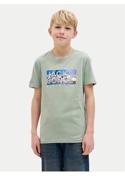 Jack&Jones Junior T-Shirt Colton 12269809 Zielony Regular Fit ze sklepu MODIVO w kategorii T-shirty chłopięce - zdjęcie 182610975