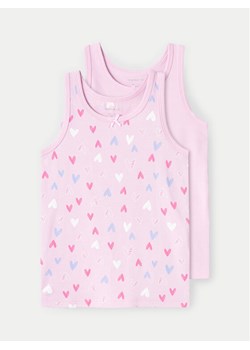 NAME IT Komplet 2 topów 13227051 Różowy Regular Fit ze sklepu MODIVO w kategorii Bluzki dziewczęce - zdjęcie 182611008