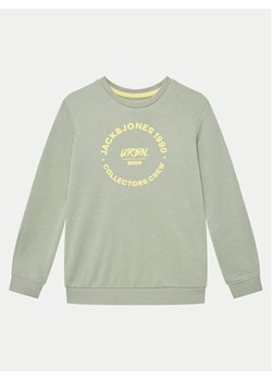 Jack&Jones Junior Bluza 12270178 Zielony Relaxed Fit ze sklepu MODIVO w kategorii Bluzy chłopięce - zdjęcie 182611207