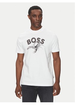 BOSS T-Shirt Te_Bossfish 50539196 Biały Regular Fit ze sklepu MODIVO w kategorii T-shirty męskie - zdjęcie 182611237