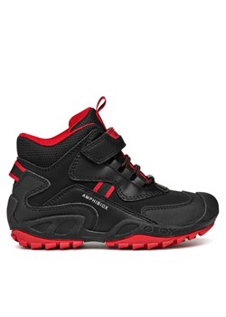 Geox Trzewiki Jr New Savage B Abx J261WB 050BU C0048 S Czarny ze sklepu MODIVO w kategorii Buty zimowe dziecięce - zdjęcie 182611249