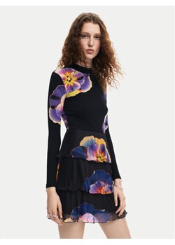 Desigual Sukienka codzienna Pansee Lacroix 24WWVK34 Czarny Regular Fit ze sklepu MODIVO w kategorii Sukienki - zdjęcie 182611405