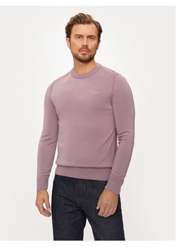 Boss Sweter Avac_C 50501762 Fioletowy Regular Fit ze sklepu MODIVO w kategorii Swetry męskie - zdjęcie 182611448