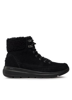 Skechers Botki Glacial Ultra Woodlands 16677/BBK Czarny ze sklepu MODIVO w kategorii Buty trekkingowe damskie - zdjęcie 182611579