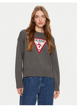 Guess Jeans Sweter W4BR12 Z3HM1 Szary Regular Fit ze sklepu MODIVO w kategorii Swetry damskie - zdjęcie 182611798