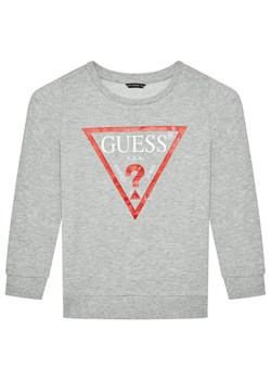 Guess Bluza N73Q10 KAUG0 Szary Regular Fit ze sklepu MODIVO w kategorii Bluzy chłopięce - zdjęcie 182611936