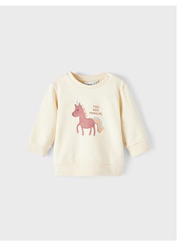 NAME IT Bluza 13212668 Écru Regular Fit ze sklepu MODIVO w kategorii Bluzy i swetry - zdjęcie 182611957