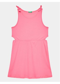 United Colors Of Benetton Sukienka codzienna 3ZZUCV00E Różowy Regular Fit ze sklepu MODIVO w kategorii Sukienki dziewczęce - zdjęcie 182611965