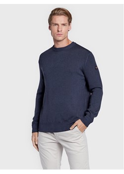 Paul&Shark Sweter 11311001 Granatowy Regular Fit ze sklepu MODIVO w kategorii Swetry męskie - zdjęcie 182612036
