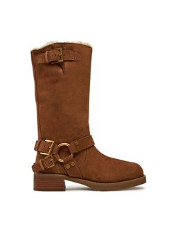 MICHAEL Michael Kors Oficerki Crosby 40F4CBFB6S Brązowy ze sklepu MODIVO w kategorii Kozaki damskie - zdjęcie 182612109