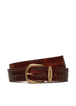 Wrangler Pasek Męski Alligator 112358333 Brązowy ze sklepu MODIVO w kategorii Paski męskie - zdjęcie 182612129