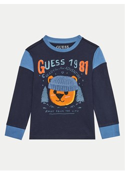 Guess Bluzka N4BI05 I3Z14 Granatowy Regular Fit ze sklepu MODIVO w kategorii T-shirty chłopięce - zdjęcie 182612139