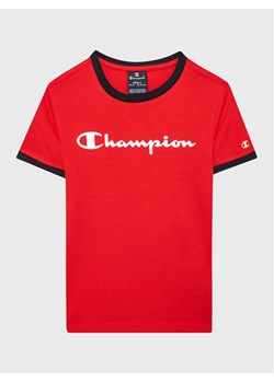 Champion T-Shirt 306286 Czerwony Regular Fit ze sklepu MODIVO w kategorii T-shirty chłopięce - zdjęcie 182612165