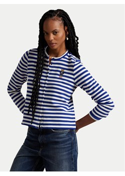 Polo Ralph Lauren Kardigan 211963465001 Niebieski Slim Fit ze sklepu MODIVO w kategorii Swetry damskie - zdjęcie 182612175