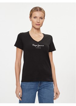 Pepe Jeans T-Shirt Wendy PL505482 Czarny Regular Fit ze sklepu MODIVO w kategorii Bluzki damskie - zdjęcie 182612269