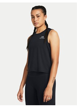 Under Armour Top Rush Energy Crop Tank 1383654-001 Czarny Loose Fit ze sklepu MODIVO w kategorii Bluzki damskie - zdjęcie 182612346