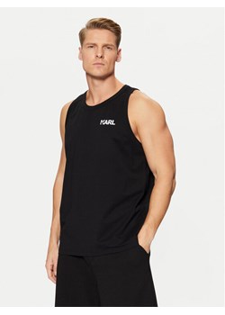 KARL LAGERFELD Tank top A1M46069 Czarny Regular Fit ze sklepu MODIVO w kategorii T-shirty męskie - zdjęcie 182612365