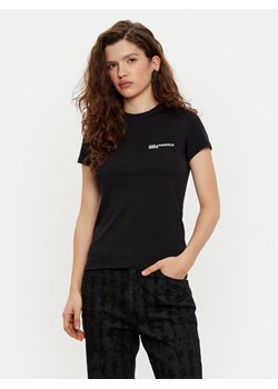 Karl Lagerfeld Jeans T-Shirt A1W17004 Czarny Slim Fit ze sklepu MODIVO w kategorii Bluzki damskie - zdjęcie 182612408