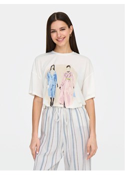 ONLY T-Shirt Melina 15342876 Biały Regular Fit ze sklepu MODIVO w kategorii Bluzki damskie - zdjęcie 182612428