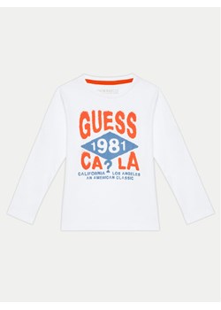 Guess Bluzka N4BI01 I3Z14 Biały Regular Fit ze sklepu MODIVO w kategorii Bluzki dziewczęce - zdjęcie 182612437