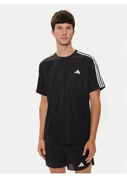 adidas Koszulka techniczna Train Essentials 3-Stripes IB8150 Czarny Regular Fit ze sklepu MODIVO w kategorii T-shirty męskie - zdjęcie 182612509