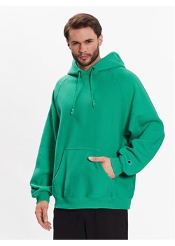 Champion Bluza Acid Wash 217979 Zielony Relaxed Fit ze sklepu MODIVO w kategorii Bluzy męskie - zdjęcie 182612525