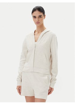 Calvin Klein Underwear Bluza LV00QS7504 Beżowy Regular Fit ze sklepu MODIVO w kategorii Bluzy damskie - zdjęcie 182612566