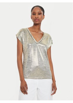Morgan T-Shirt 242-DAYA1 Złoty Regular Fit ze sklepu MODIVO w kategorii Bluzki damskie - zdjęcie 182612829
