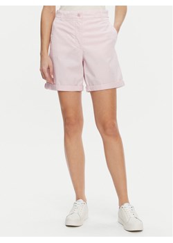 Tommy Hilfiger Szorty materiałowe WW0WW42457 Różowy Regular Fit ze sklepu MODIVO w kategorii Szorty - zdjęcie 182612919