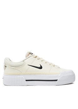 Nike Sneakersy Court Legacy Lift FV5526 101 Écru ze sklepu MODIVO w kategorii Buty sportowe damskie - zdjęcie 182612966