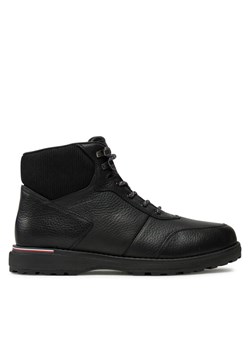 Tommy Hilfiger Trzewiki Corporate Warm Outdoor Lth Boot FM0FM05148 Czarny ze sklepu MODIVO w kategorii Buty zimowe męskie - zdjęcie 182612987