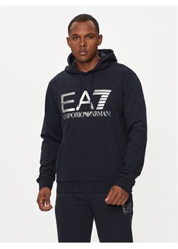 EA7 Emporio Armani Bluza 6DPM16 PJSHZ 1562 Granatowy Regular Fit ze sklepu MODIVO w kategorii Bluzy męskie - zdjęcie 182613046