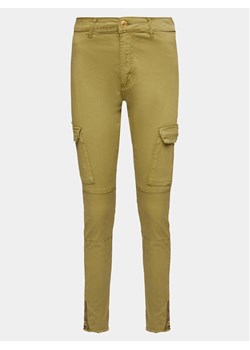 Alpha Industries Spodnie materiałowe Cargo 108022 Zielony Slim Fit ze sklepu MODIVO w kategorii Spodnie damskie - zdjęcie 182613047