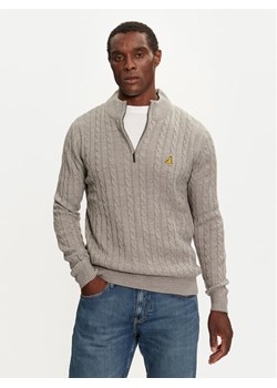 Brave Soul Sweter MK-248PLATO Szary Regular Fit ze sklepu MODIVO w kategorii Swetry męskie - zdjęcie 182613056