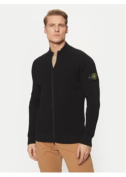 Stone Island Kardigan 8115519C2 Czarny Regular Fit ze sklepu MODIVO w kategorii Swetry męskie - zdjęcie 182613088