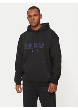 Hugo Bluza Nitlogohood 50521697 Czarny Regular Fit ze sklepu MODIVO w kategorii Bluzy męskie - zdjęcie 182613166