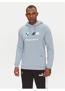 Puma Bluza BMW MMS Ess 624162 Błękitny Regular Fit ze sklepu MODIVO w kategorii Bluzy męskie - zdjęcie 182613228