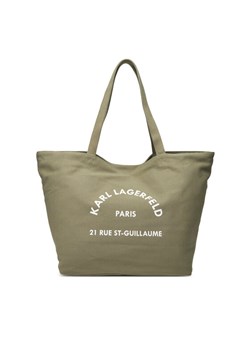 KARL LAGERFELD Torebka A1W50006 Khaki ze sklepu MODIVO w kategorii Torby Shopper bag - zdjęcie 182613267