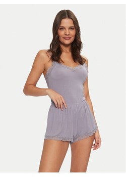 Hunkemöller Piżama 206601 Szary Regular Fit ze sklepu MODIVO w kategorii Piżamy damskie - zdjęcie 182613426