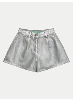 United Colors Of Benetton Szorty materiałowe 48UHC903D Szary Regular Fit - id: 0000304521676 - marki United Colors Of Benetton - 182613427 United Colors Of Benetton Szorty materiałowe 48UHC903D Szary Regular Fit ze sklepu MODIVO w kategorii Spodenki dziewczęce - zdjęcie 182613427