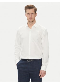 HUGO Koszula Kenno 50539707 Biały Slim Fit ze sklepu MODIVO w kategorii Koszule męskie - zdjęcie 182613546
