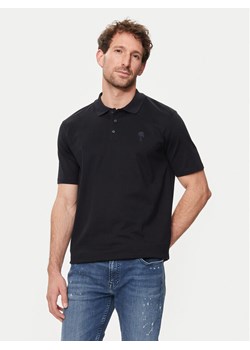 KARL LAGERFELD Polo 745028 542232 Granatowy Regular Fit ze sklepu MODIVO w kategorii T-shirty męskie - zdjęcie 182613667