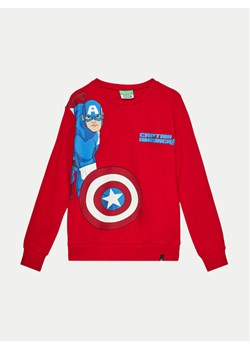 United Colors Of Benetton Bluza 3J68C10MK Czerwony Regular Fit ze sklepu MODIVO w kategorii Bluzy chłopięce - zdjęcie 182613696