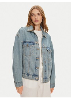 Gina Tricot Kurtka jeansowa 22124 Niebieski Loose Fit ze sklepu MODIVO w kategorii Kurtki damskie - zdjęcie 182613917