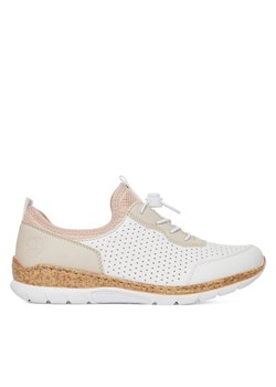 Rieker Sneakersy N4286-80 Biały ze sklepu MODIVO w kategorii Półbuty damskie - zdjęcie 182613958