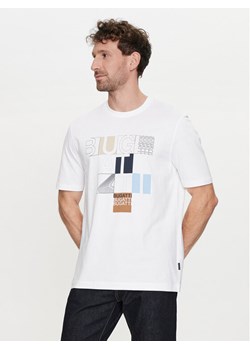 Bugatti T-Shirt 8350 55045A Biały Regular Fit ze sklepu MODIVO w kategorii T-shirty męskie - zdjęcie 182614117