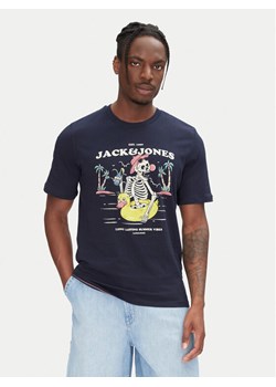 Jack&Jones T-Shirt Eljah 12268472 Granatowy Relaxed Fit ze sklepu MODIVO w kategorii T-shirty męskie - zdjęcie 182614327