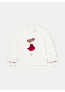 Mayoral Bluzka 2048 Écru Regular Fit ze sklepu MODIVO w kategorii Bluzy i swetry - zdjęcie 182614388