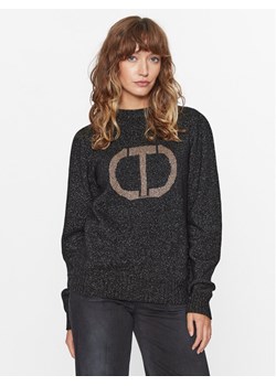 TWINSET Sweter 232TT3203 Czarny Regular Fit ze sklepu MODIVO w kategorii Swetry damskie - zdjęcie 182614398