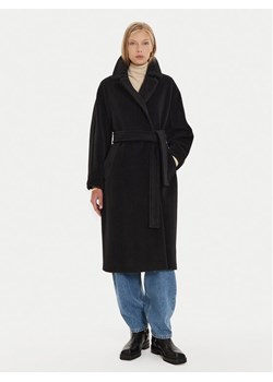 Marella Płaszcz wełniany Dede 2423016082 Czarny Regular Fit ze sklepu MODIVO w kategorii Płaszcze damskie - zdjęcie 182614505